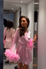 халат з пір'ям