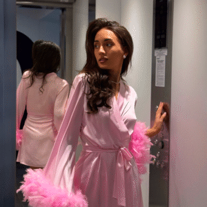 халат з пір'ям