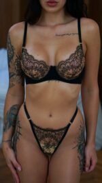 чорний комплект білизни